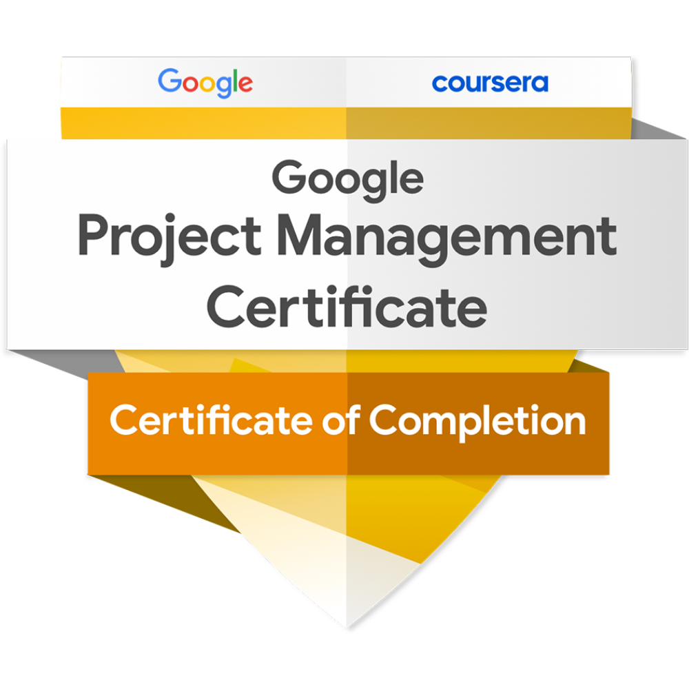 Google Project Management badge